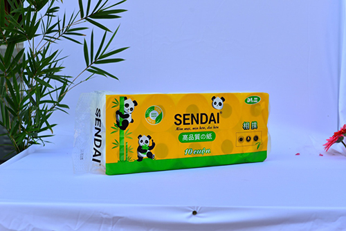 Giấy vệ sinh Sendai vàng lô 10 cuộn - Giấy Vệ Sinh SumPo, SENDAI, TAROKO - Công Ty TNHH Đầu Tư Phát Triển Thương Mại Và Dịch Vụ Đạt Linh Hương